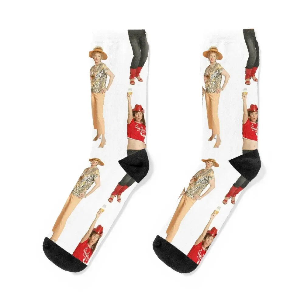 

Kath and Kim: Drinks Socks set sheer Socks Woman Men's