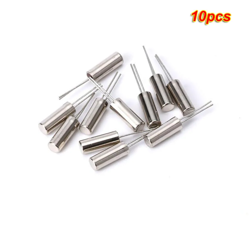 10pcs Crystal oscillator Cylindrical 32.768KHz 3*8mm quartz crystal passive