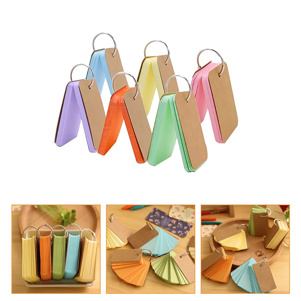 6 قطعة بطاقات مذكرة بسيطة فارغة دفاتر مختلط اللون لمكتب المدرسة الجدول اليومي للقيام قائمة مجلة ورق للكتابة المنظم #3