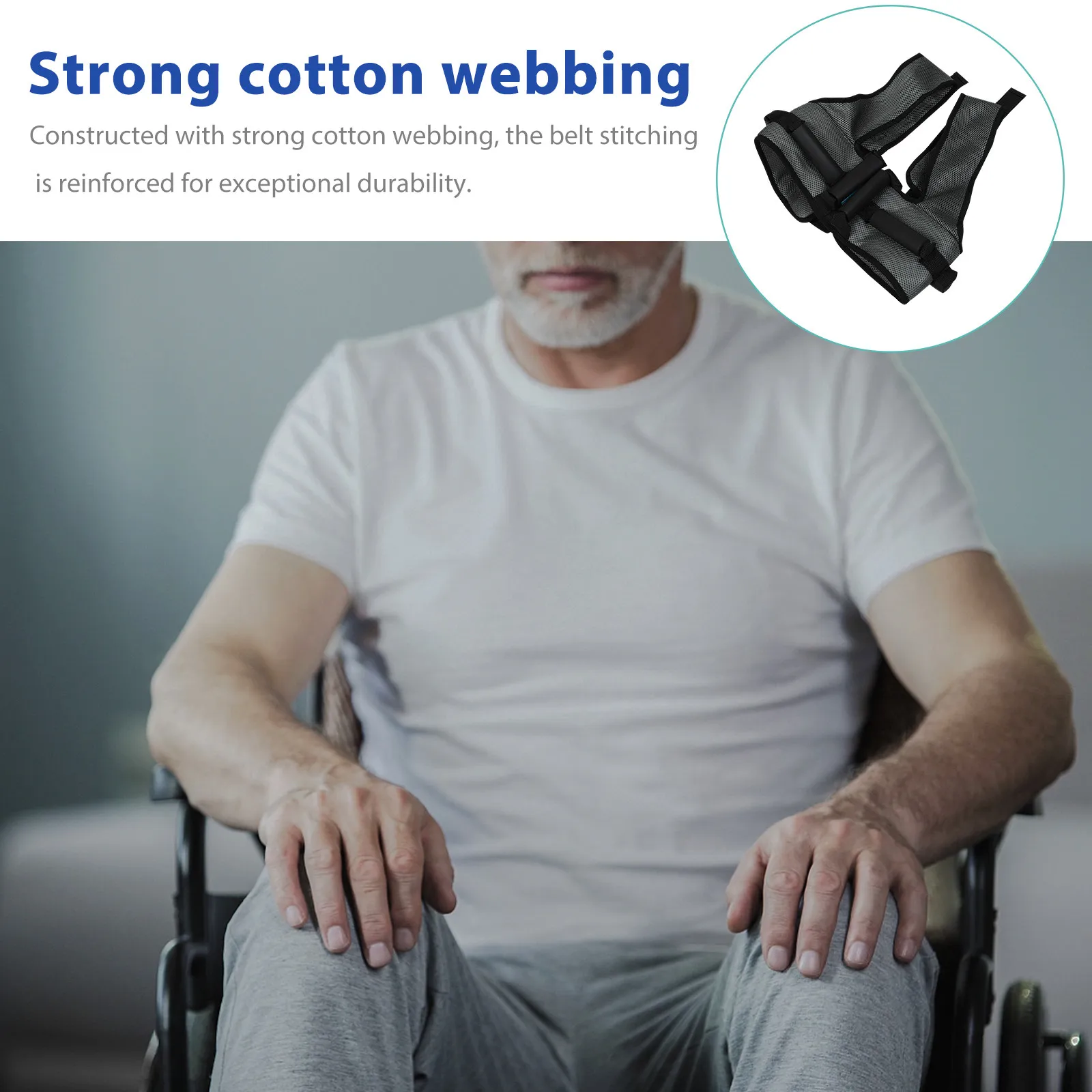 Elderly Lifting Belt Walking Aid Belt For Bedridden Patient Anti-drop Seniors Dual Side Comfort Handles Reinforced