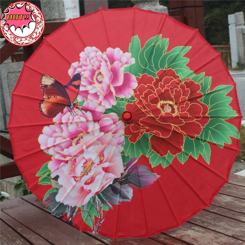 

Chinese Antique Wedding Bride Oiled Paper Umbrella Dragon and Phoenix 10 Colors Costumes Photography Umbrella