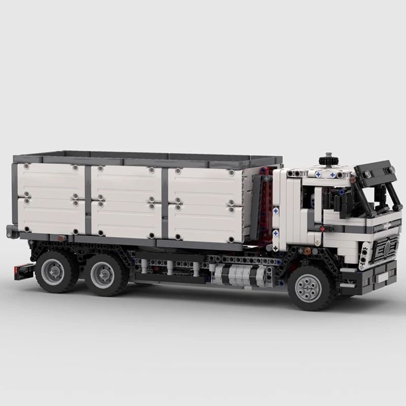 Bricklink MOC Camion Tecnico Mercedesed Benzed NG 1632 Hookloader Città Veicoli Da Trasporto Set Building Blocks Giocattoli Regalo Per Adulti