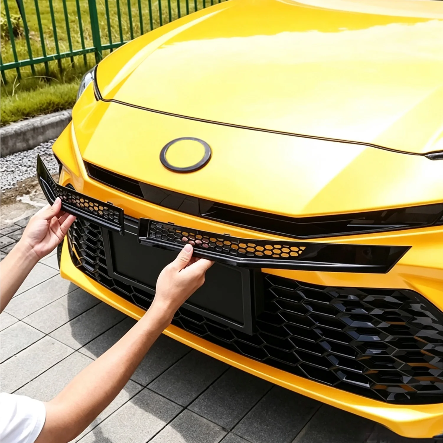 For Toyota Camry 2024 2025 2026 Car Accessories ABS Car Insect Screening Mesh Front Grille Insert Net
