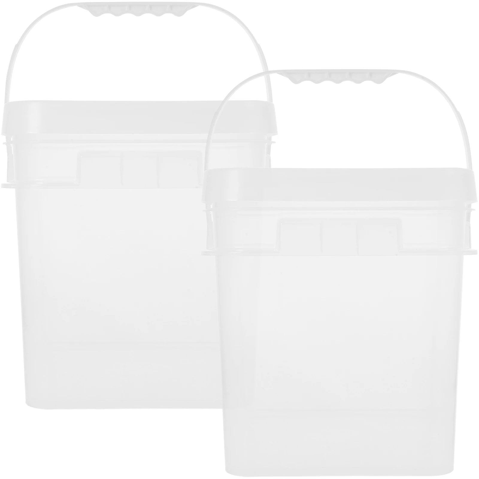 

2PCS 10L Sealed Square Buckets Airtight Pet Container Dog Food Container Pet Professional Dog Food Bucket Storage Box