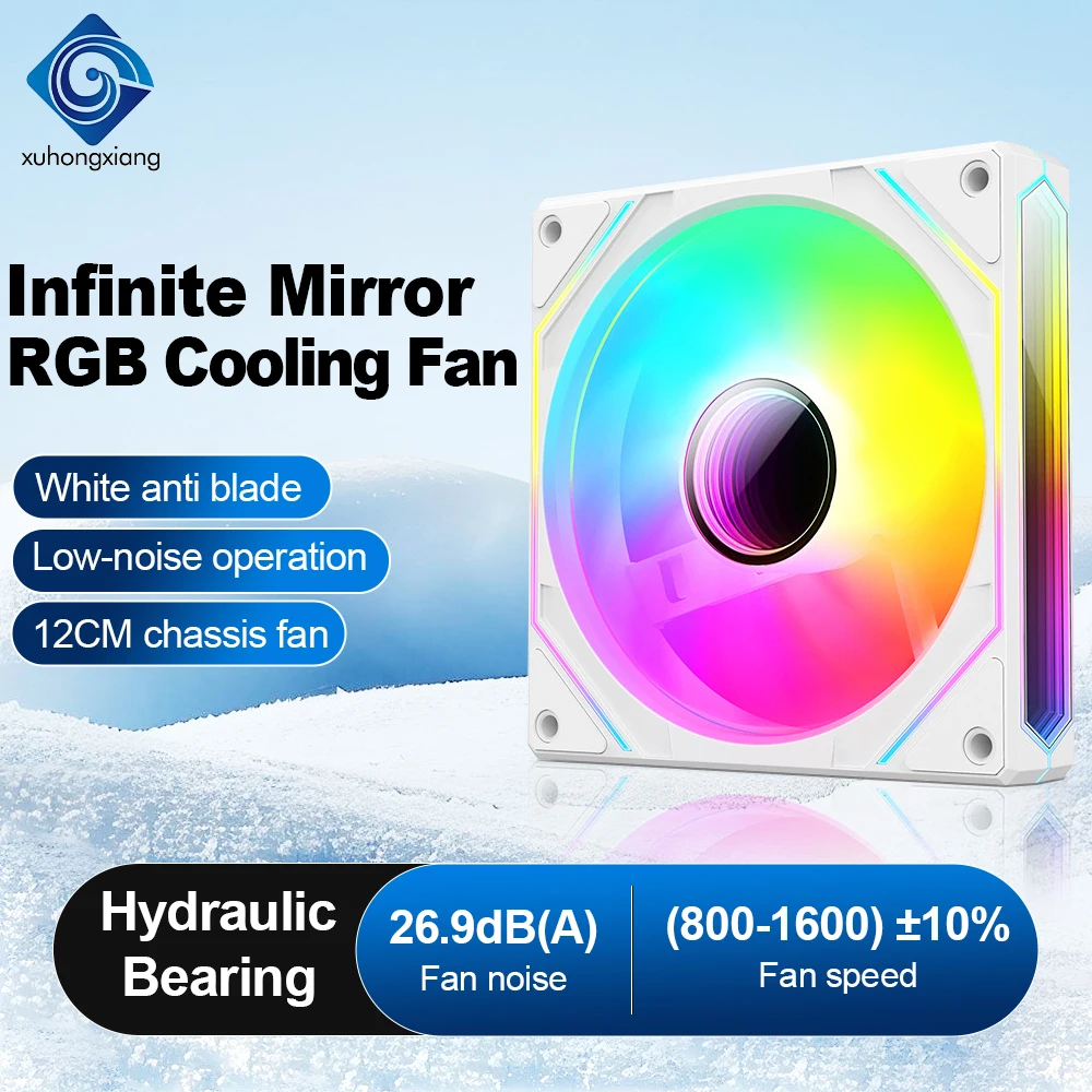 

120mm RGB Computer Case Fan 12V High Speed PC Cooling Silent Fan 800 1600 RPM LED CPU Cooler Ventilador for PC Gaming