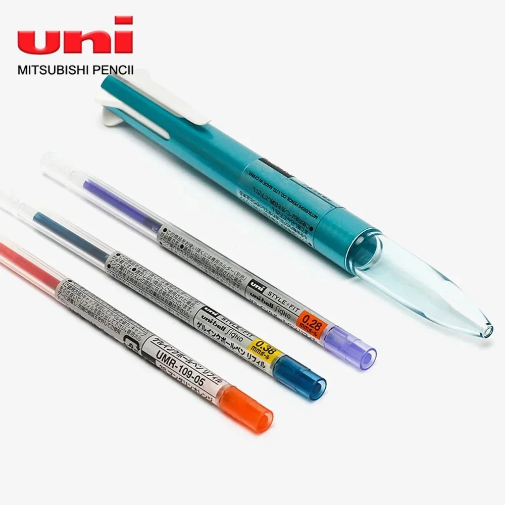 6PCS Japan Uni Style Fit Multi-function Module Gel Pen Refills UMR-109 0.5mm Color Refill Kawaii Stationery Back To School