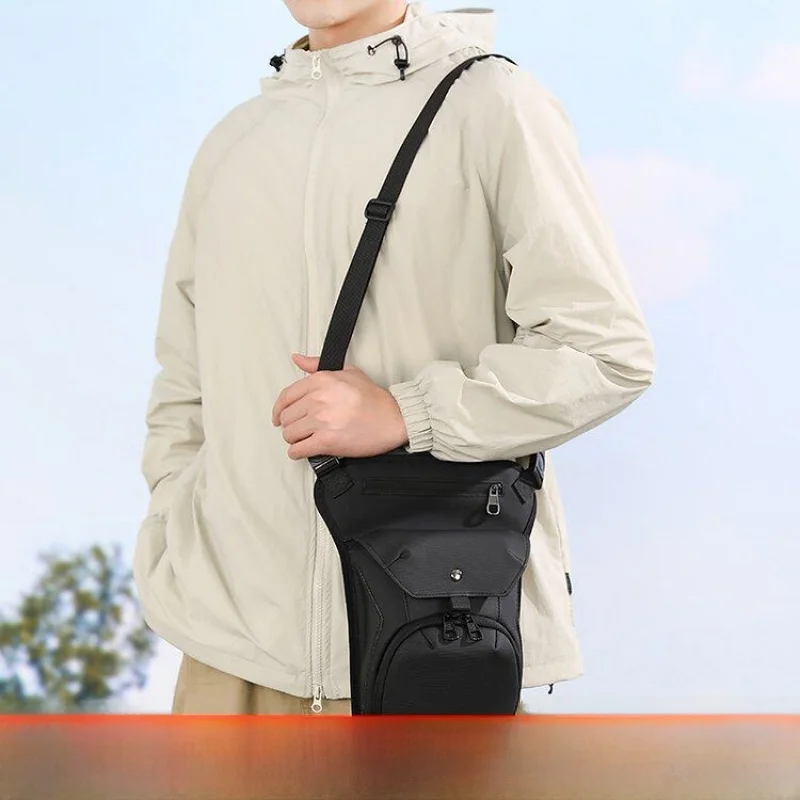 Casual Outdoor Sporty Crossbody Bag Stylish Individual Design Simple Minimalist Outdoor Leisure Shoulder Bag for Men