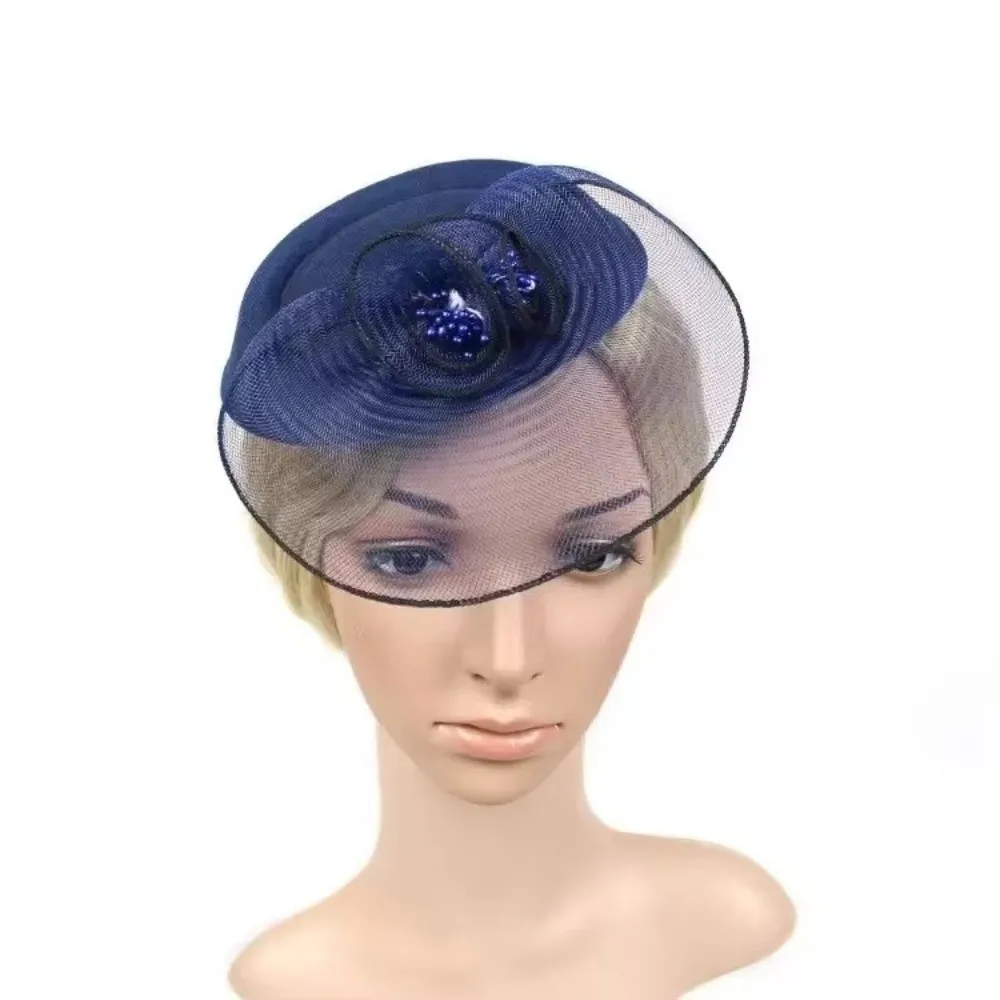 Classic Vintage Mesh Party Hat Small Elegant Fascinator Hat Hair Accessory Wedding