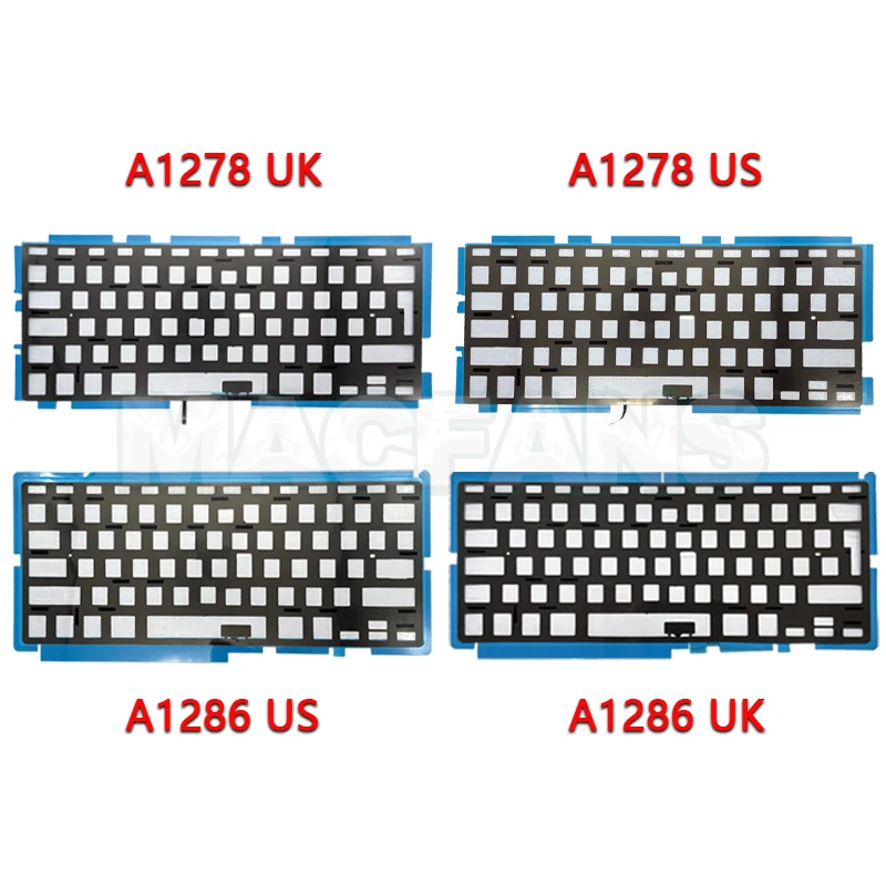 Laptop A1286 A1278 Keyboard Backlight Backlit Layout UK US for Macbook Pro 13