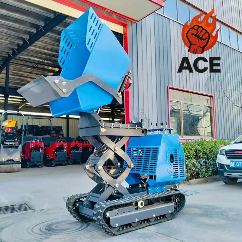 

Free Shipping 500kg Mini Crawler Dumper Multifunctional Tracked Mini Dumper 800kg Mini Transporter Dumper For customized