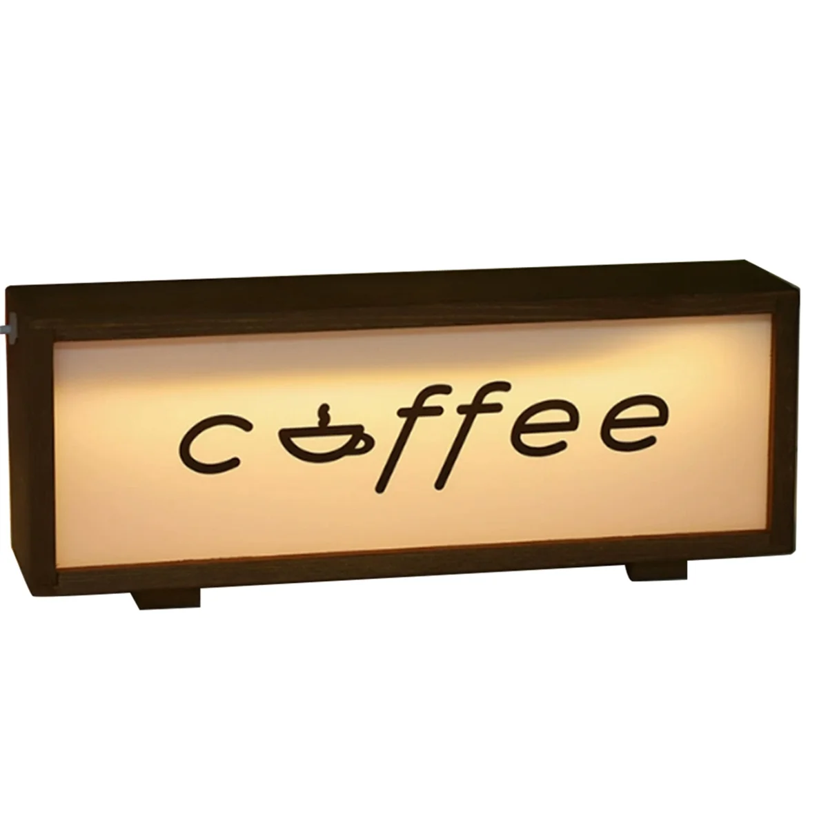 A03R Wooden Acrylic Night Light Photo Frame Bedroom Bedside Lamp Home Desktop Decoration