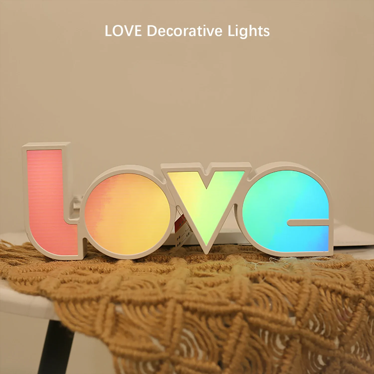 LED Neon Lights Love Letters Lamp, Battery USB Powered Night Light   Decorative Wedding Valentine Birthday Gift