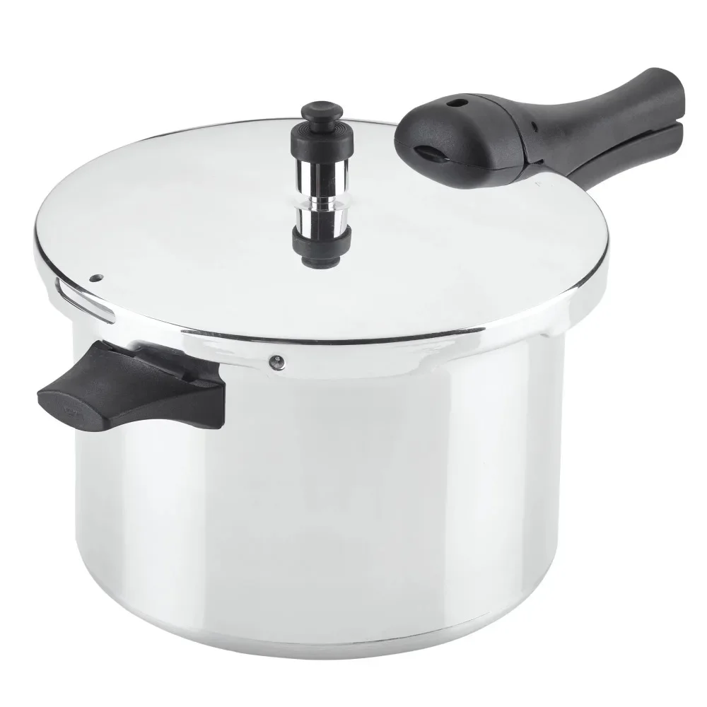 6-Quart Aluminum Stovetop Pressure Cooker, 15 PSI