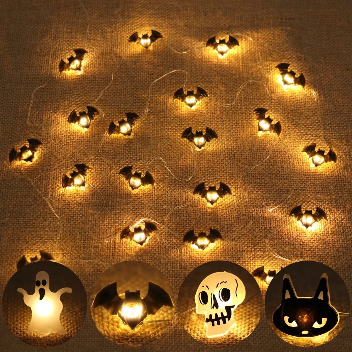 Halloween LED Light String Pum - Home Decor Lighting Tricks recensione e prezzo