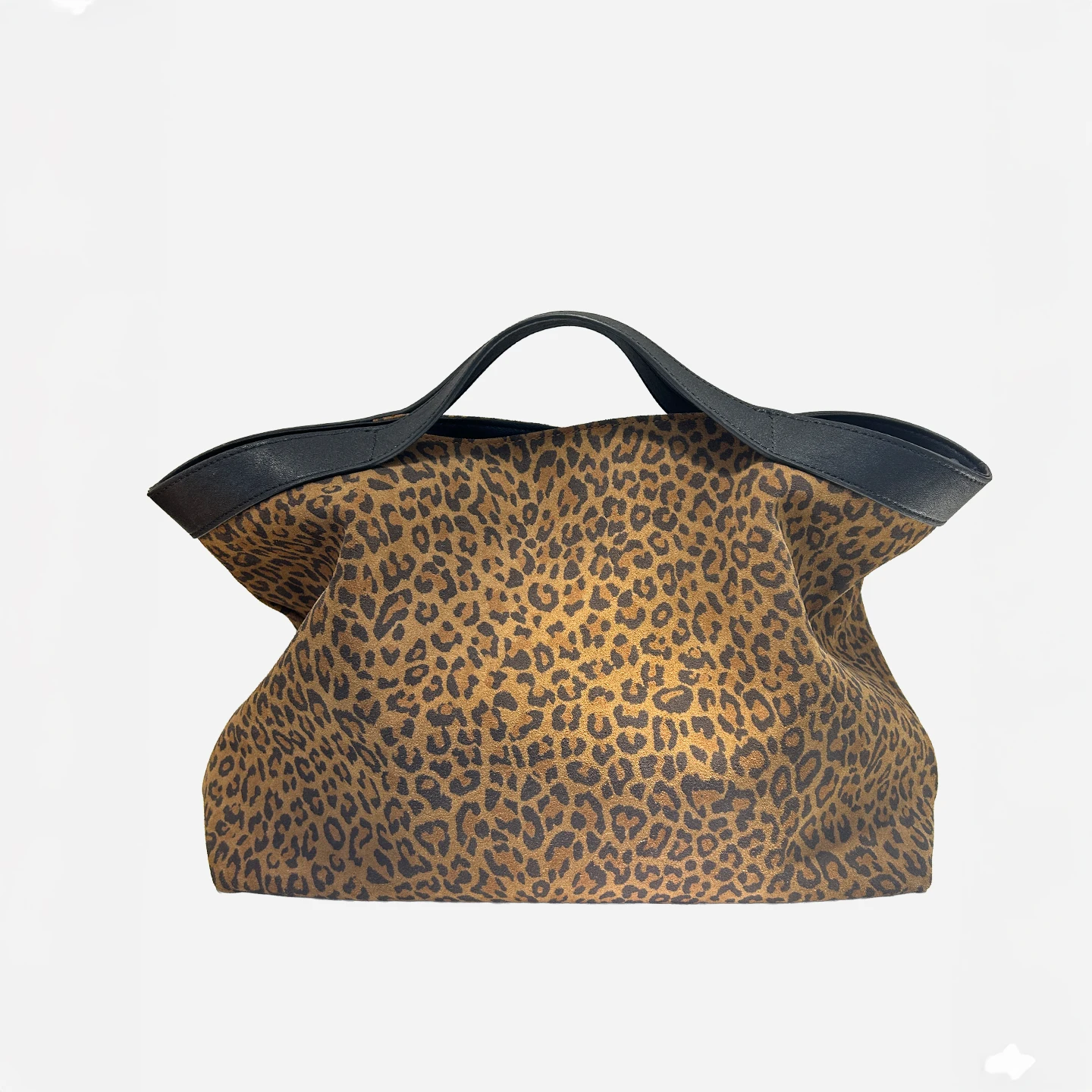 

Mendy Suede Leather Women's Bag Tote Bag Large Shoulder Crossbody Bags Luxury Designer Trend Animal Leopard Print Handbag New In
