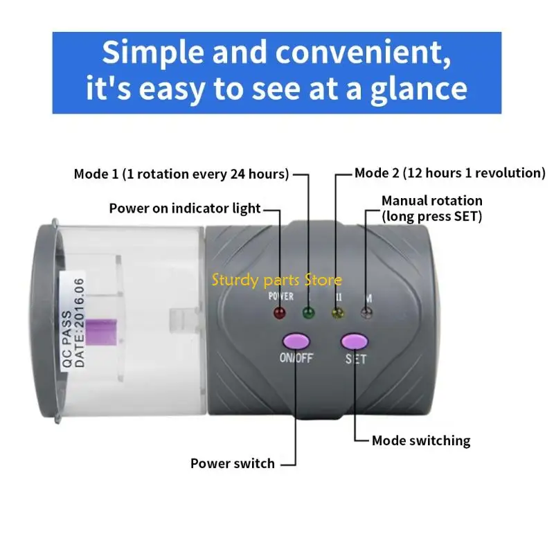97QC Automatic Fish Feeder Aquariums ภาชนะบรรจุอาหารพร้อมตัวจับเวลาและโหมดสำหรับ Fishtanks