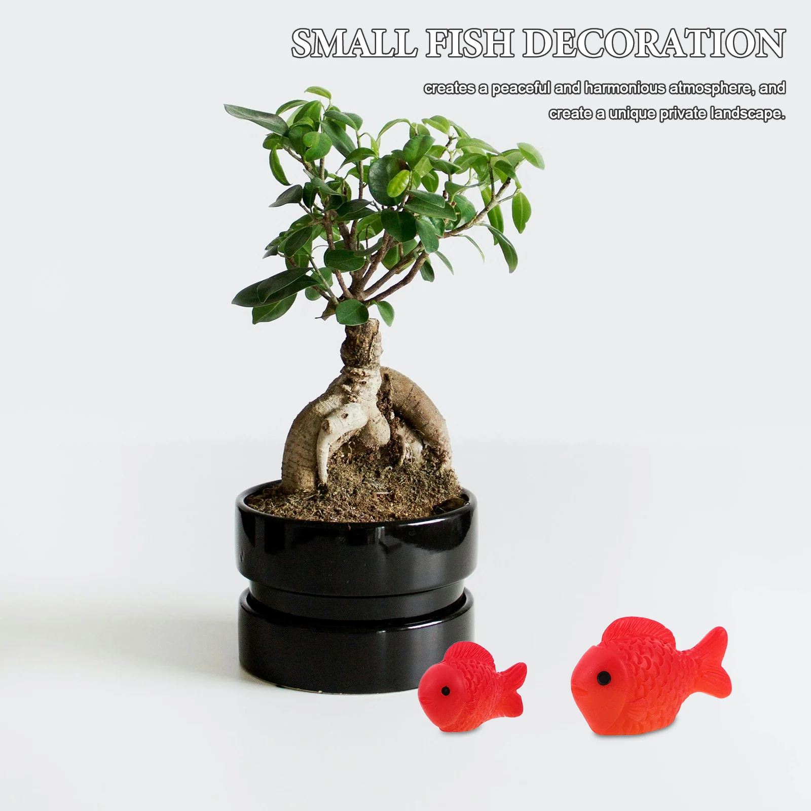 

40pcs Micro Landscape Decorations Mini Resin Goldfish Figurines For Aquarium Bonsai Planters Fairy Garden Ornaments Tiny Fish
