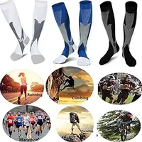 Running Men Women Compression Socks For Football Anti Fatigue Pain Relief 20-30 Mmhg Black Compression Socks Fit For Sport Socks 6