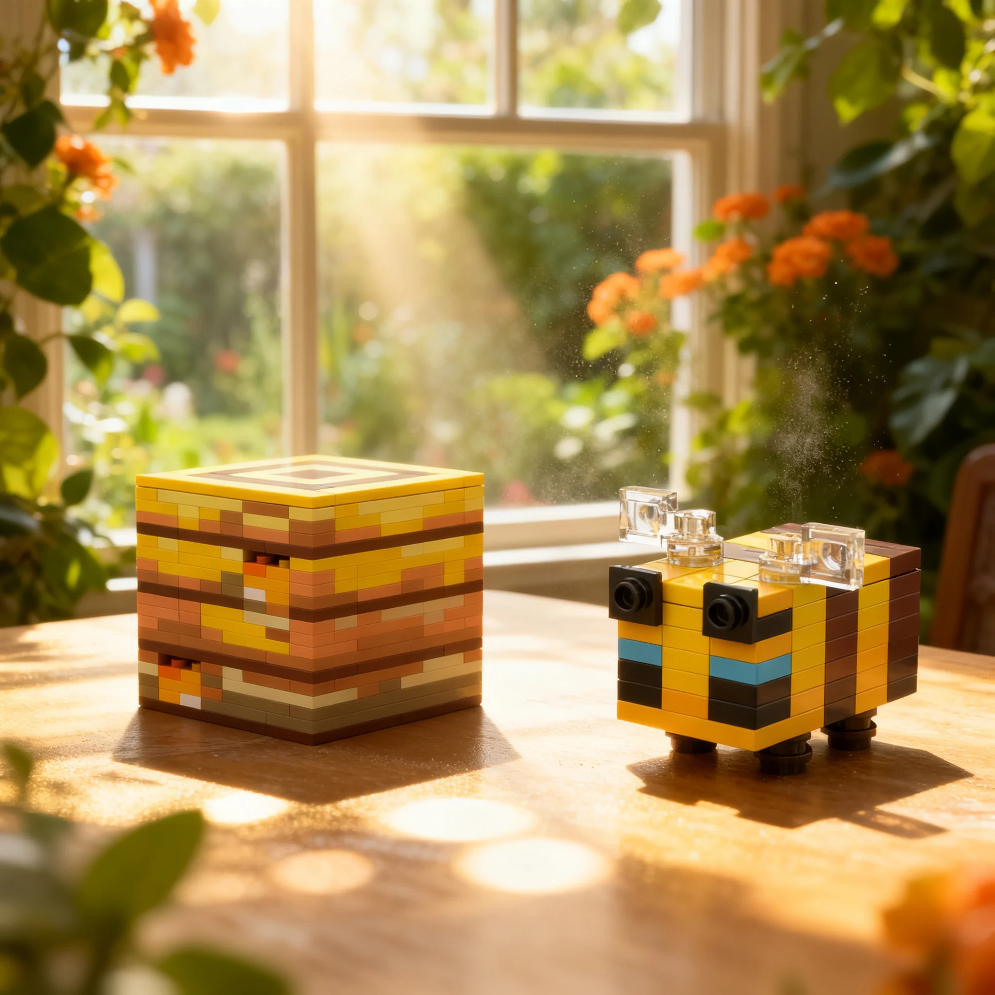 328pcs MOC Bee Nest My World Model Building Blocks Toys Architecture Christmas Gift Education Creative Brick Birthday Assemble