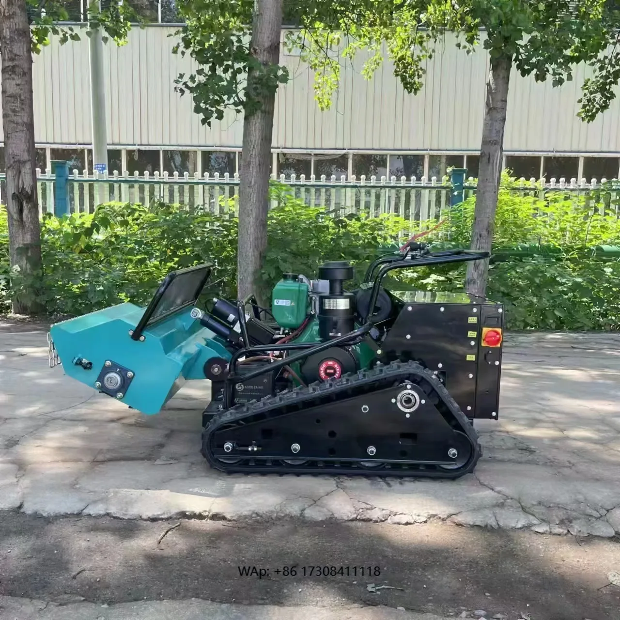 Professional Heavy Mower Intelligent Remote Control Self-Propelled 4-Stroke Grade DIY Industrial 48v for Wasteland Bush Cutting