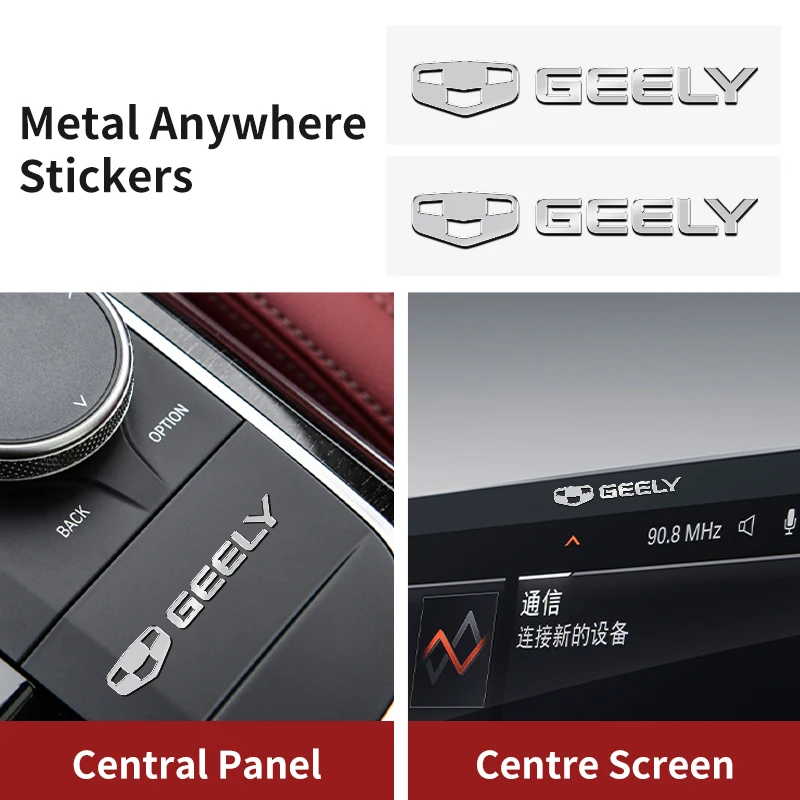 Car Logo Decorative Stickers Creative Accessories 2023 For Geely Atlas Boyue NL3 X6 EX7 Emgrand X7 SUV GT GC9 Borui Coolray EC7