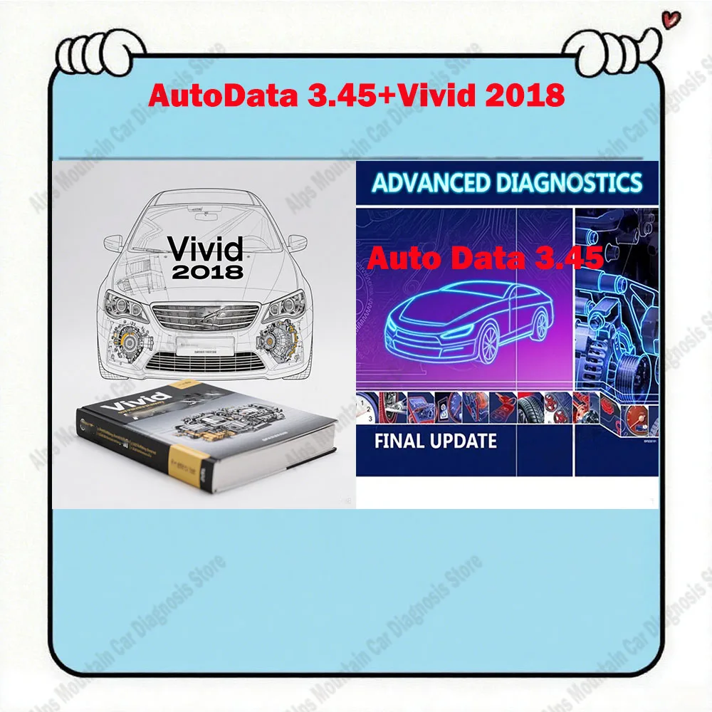 AutoData 3.45 Car Software with Vivid 2018 Workshop Data Atris-Stakis Technik Multi-Language Support Various types of vehicles