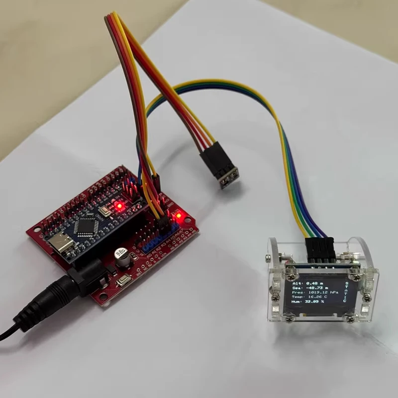 1Set RC Model Rocket Altimeter/Barometer w Smart Sensor Pressure/Temp/Humidity Monitor Real-time Altitude Display Type-C Powered