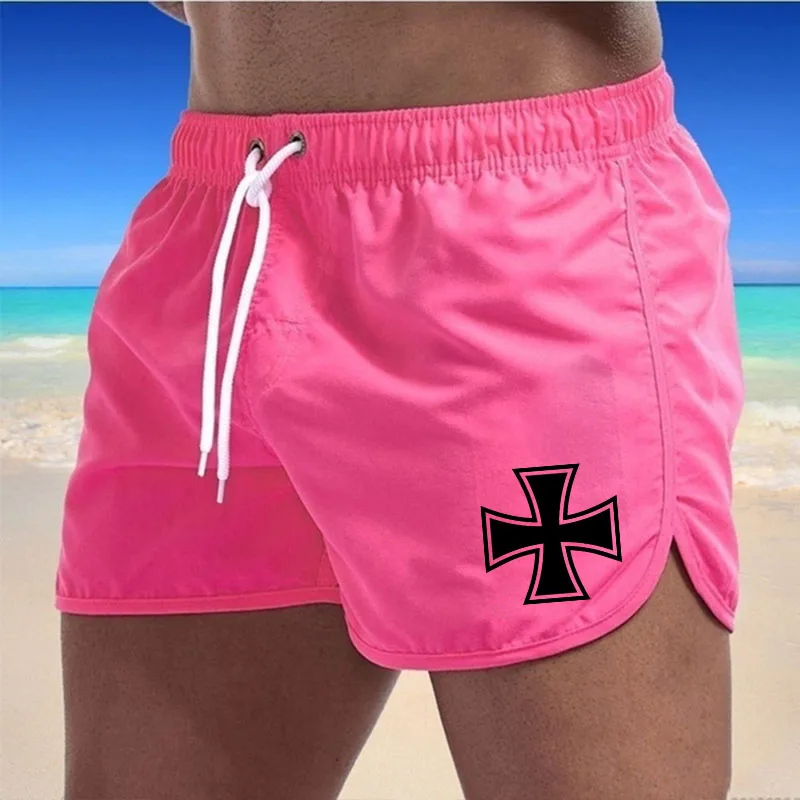 Men Swimming Fitness Shorts, Casual Beach Board Shorts, Swimming Trunks, Men Running Surf Shorts