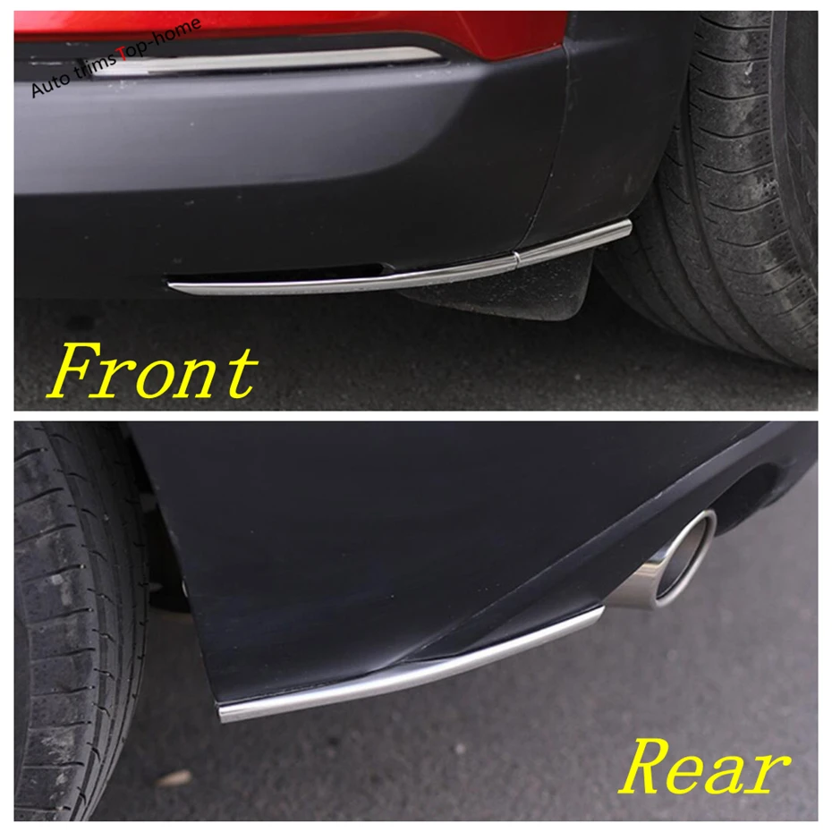 Front / Rear Bumper Corner Protection Protector Strips Cover Trim Fit For Mazda CX-30 CX30 2020 - 2022 Exterior Accessories