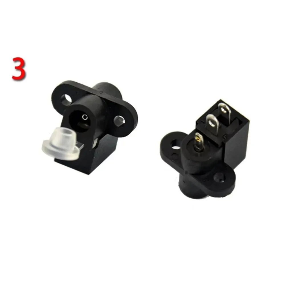 Children Electric Car Charging Hole 6V 12V Plastic Round Charging Port Black Auto Toy Car Accessories Kids Electric Car Parts