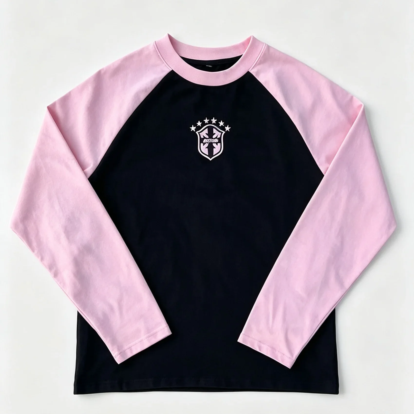 Spring and autumn neutral long sleeved round neck T-shirt 3D printed polyester fiber casual sports street loose top
