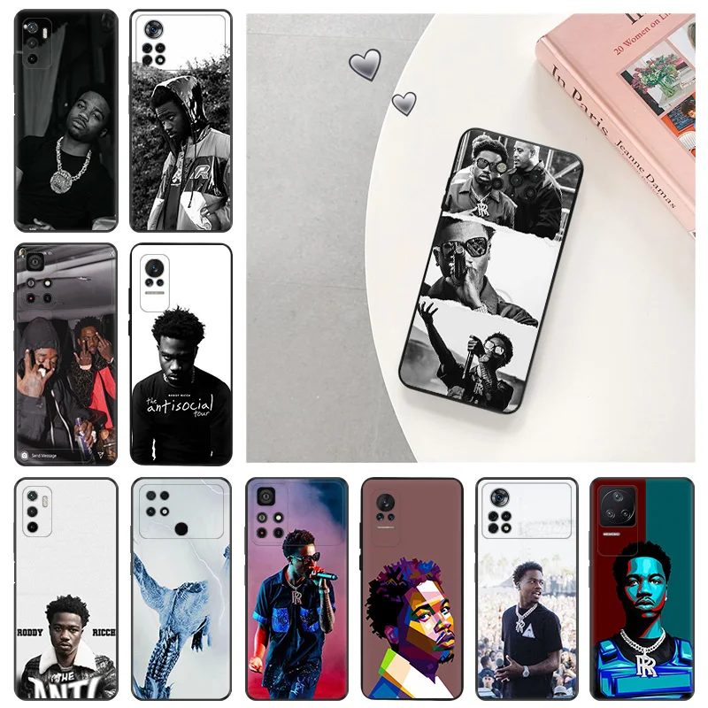 Silicone Soft Phone Case for Xiaomi Poco F5 X3 X4 X5 F3 F4 GT 5G F1 M3 M4 M5 M5s C61 14 Pro Redmi A3 A3x Roddy Ricch Cover