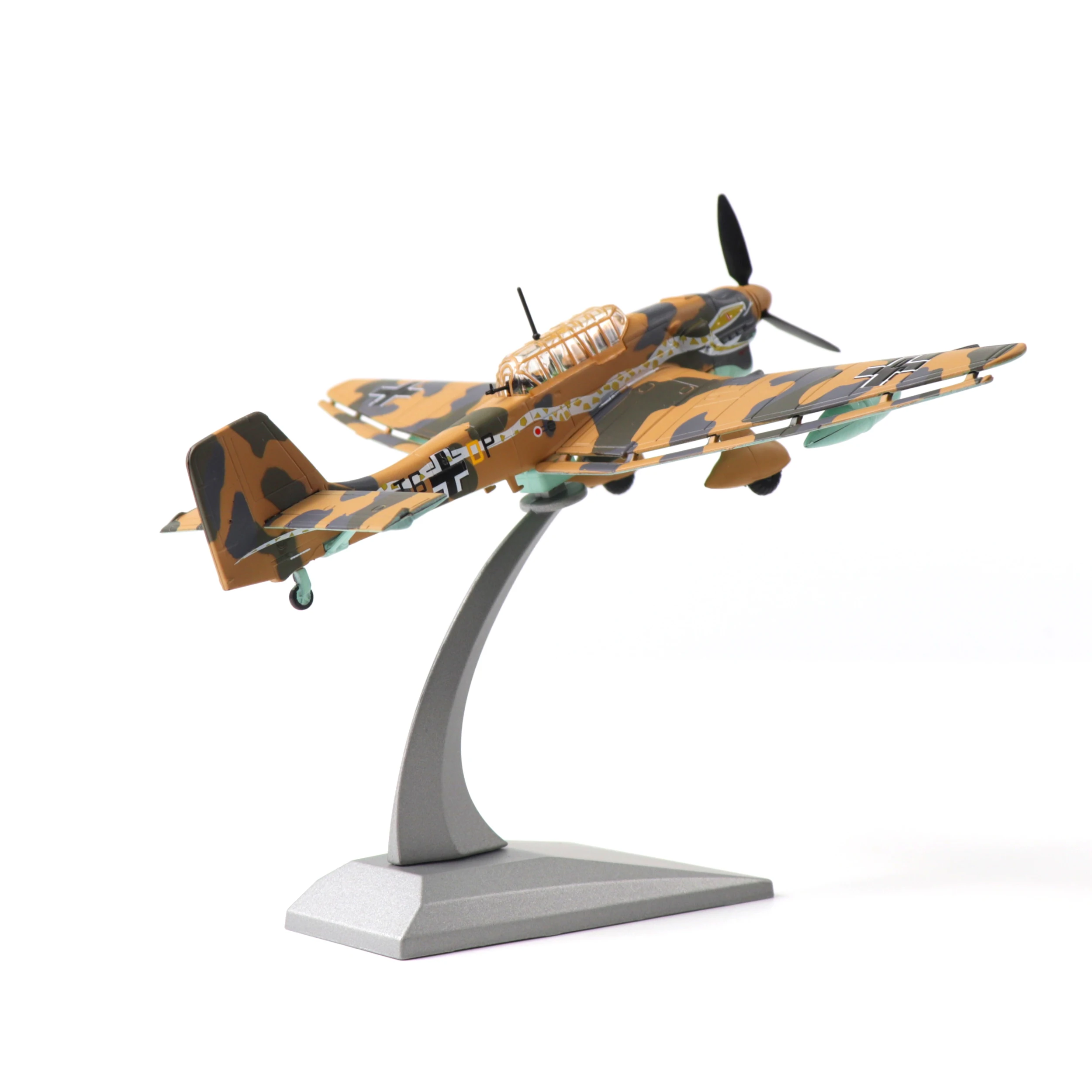 NUOTIE 1/72 Junkers Ju 87 Stuka German Classic Dive Bomber Diecast Model with Stand Prebuilt for Collection