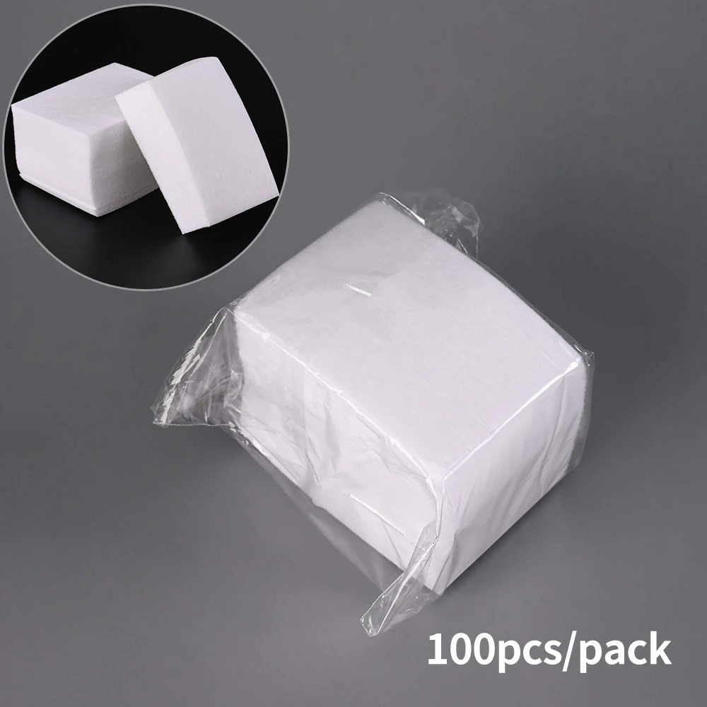 100/500/600/1000 Stück professionelle fusselfreie Wattepads, 100 % Gel-Reinigungs-Maniküre-Pads, fusselfreie Tücher, Reiniger, Nagelreinigungswerkzeuge