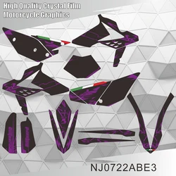 Full Graphics Decals Stickers Motorcycle Background for BETA RR 250 300 350 390 430 480 2013 2014 2015 2016 2017 NJ0722ABE