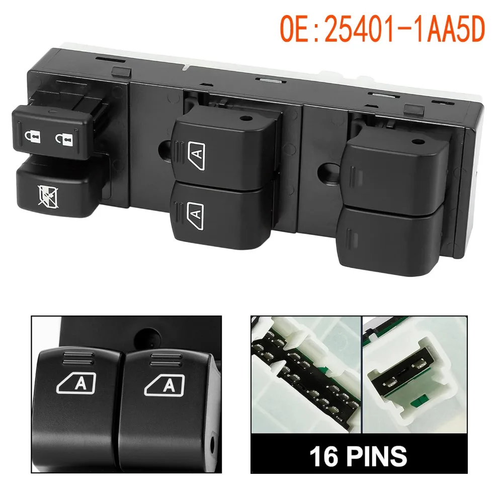 

Front Left Electric Power Window Switch for Nissan Murano 2009-2014 LHD Glass Lifter Control Button Auto Parts Car Accessories