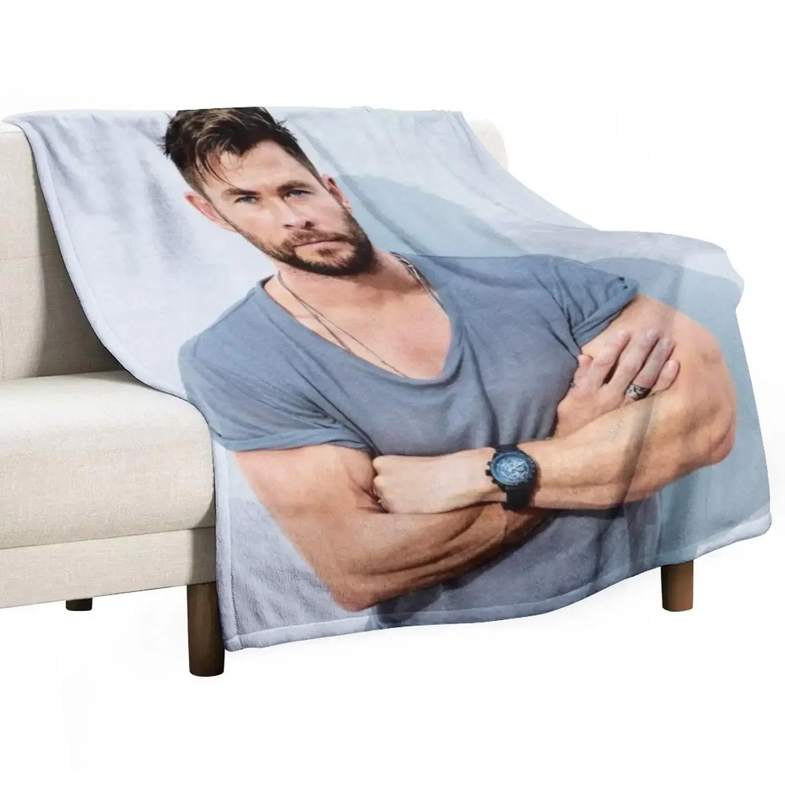 

Wallpaper Hemsworth Throw Blanket Multi-Purpose funny gift Blankets