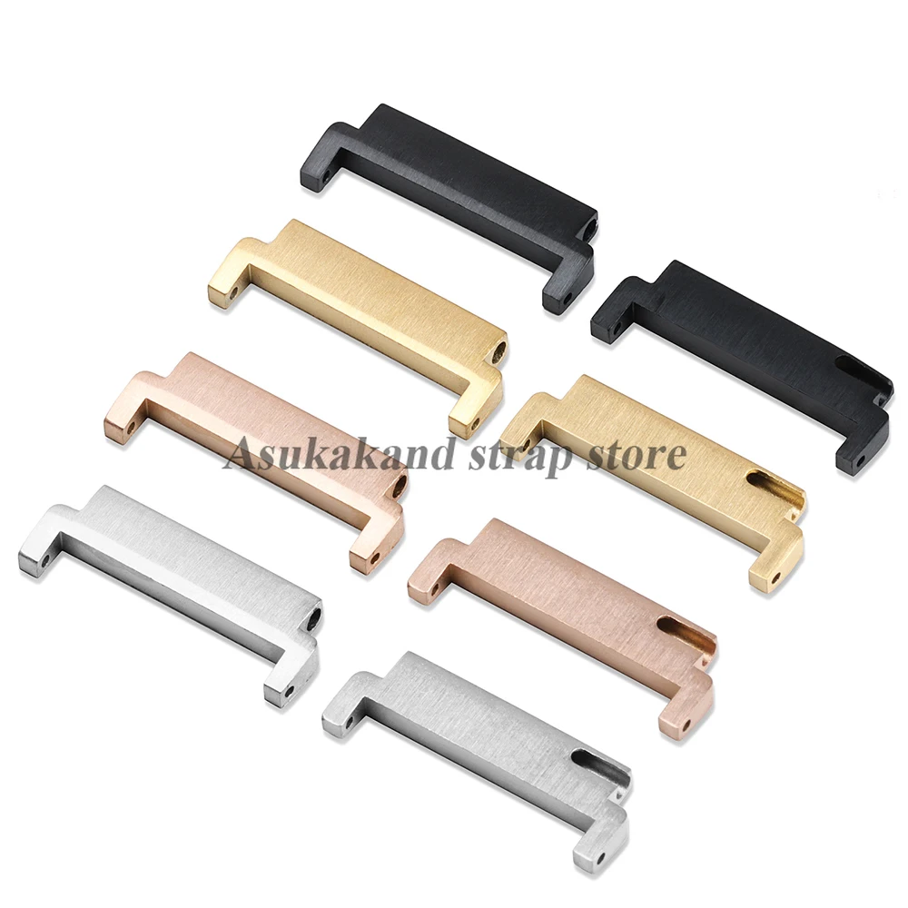 2pcs 20mm To 18mm 20mm 22mm To 22mm 22mm To 20mm Steel Adapters Quick Release Pins Connectors Watch Band Spring Bars Accessories