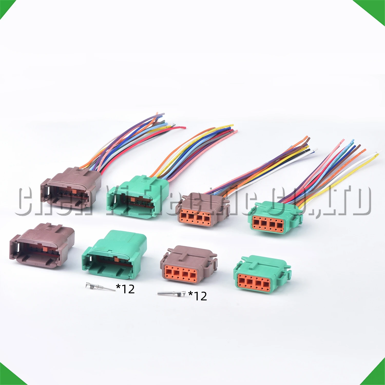 12 Pin Auto Waterproof Connector Temperature For Deutsch DTM series DTM06-12SC DTM04-12PC DTM06-12SD DTM04-12PD Wire Harness