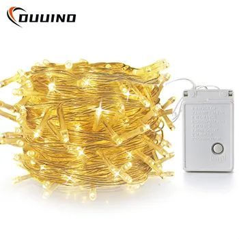 10M 100 girlanda żarówkowa Led magiczny łańcuch na choinkę światełka Luce wodoodporna domowa impreza ogrodowa dekoracja świąteczna na wesele
