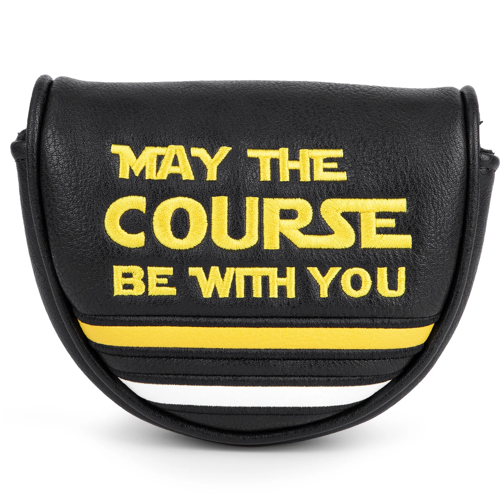 

Golf Mallet Putter Cover Head Cover, May The Course Be with You Magnetic Closure Premium Leather Golf OZ1 MEZZ 1 MEZZ1 MAX Putte