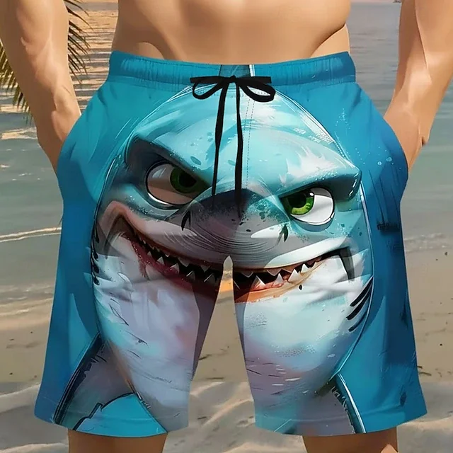 

Anime 3D Print Shorts For Men Women Casual Summer Trendy Pattern Loose Fit Beach Bottoms