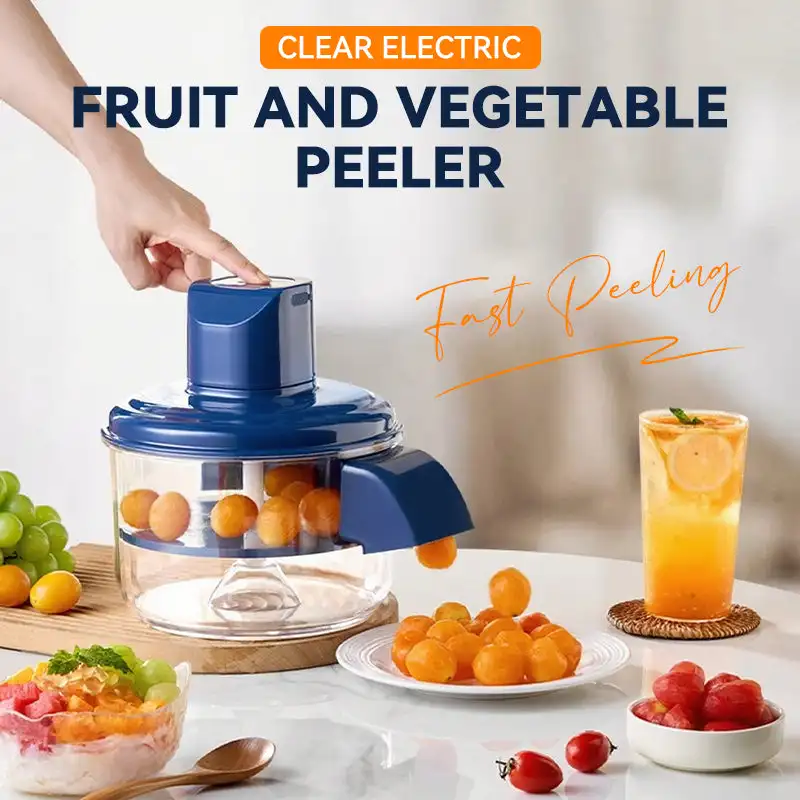 

Electric Fruit Peeler Fully Automatic Fruits Peeling Machine Hands-free Transparent Electric Peeler for Grapes Vegetables Garlic