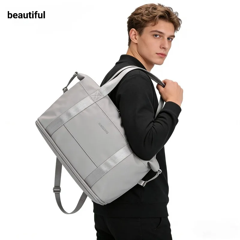 

Персонализированная, простая и стильная сумка для фитнеса, легкая сумка для йоги, вместительная сумка для хранения, универсальная спортивная сумка, сумка-тоут.