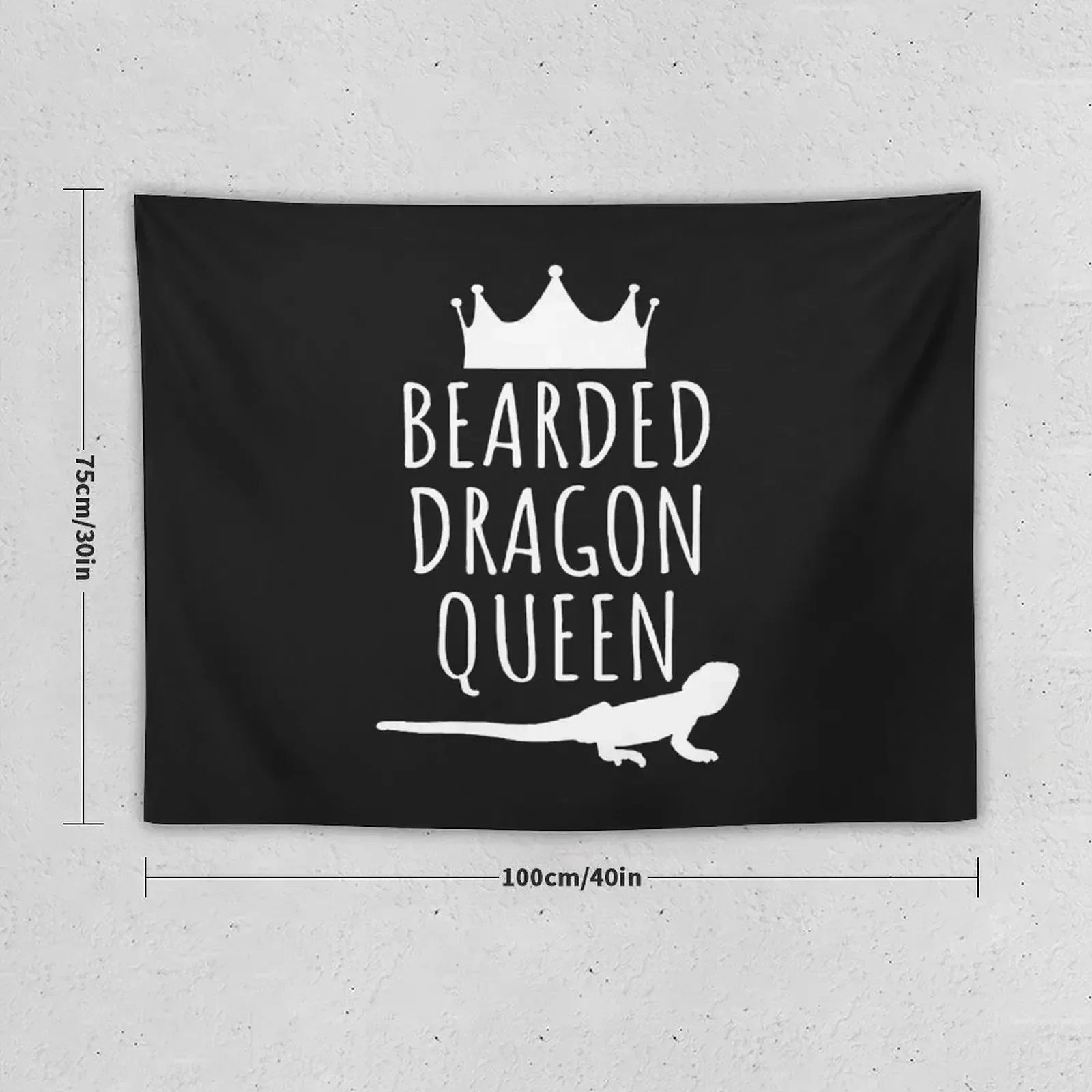 Bearded Dragon Queen Tapestry Hanging Wall Wallpaper Wall Hanging Tapestry