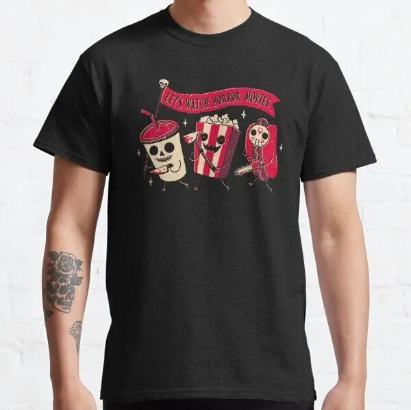 

NWT Midnight Movie Popcorn Food Funny Humor Dark Nightmare Unisex T-Shirt