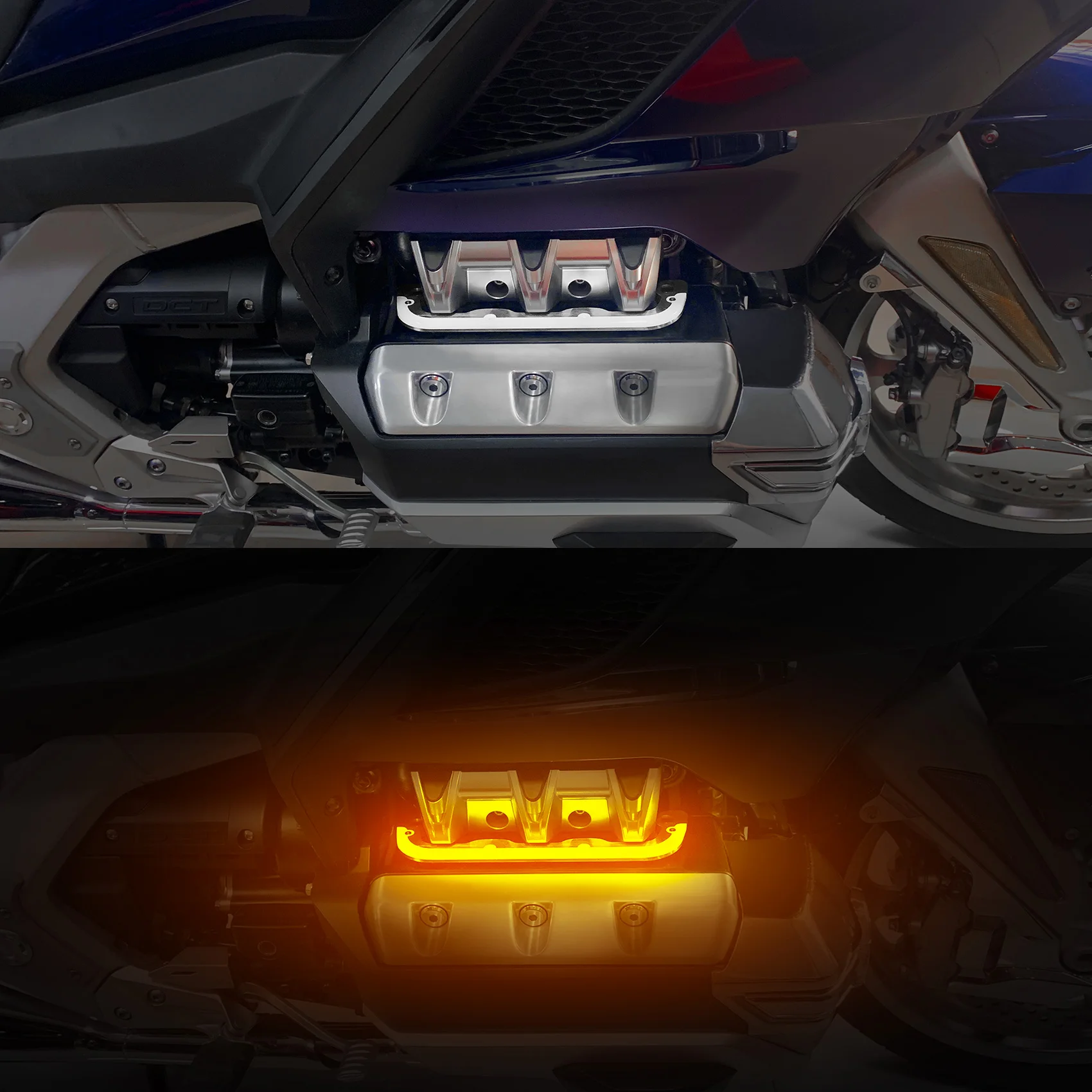 

Engine Panels LED Running Light Fit For Honda Goldwing 1800 GL1800 2018-2024 Motorcycle