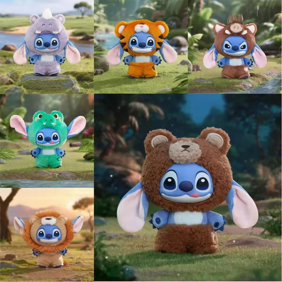 

Stitch Wild Animal Series слепая коробка милый стежок виниловый брелок кулон Mystery Box экшн-фигурка сумка-сюрприз коллекция игрушек