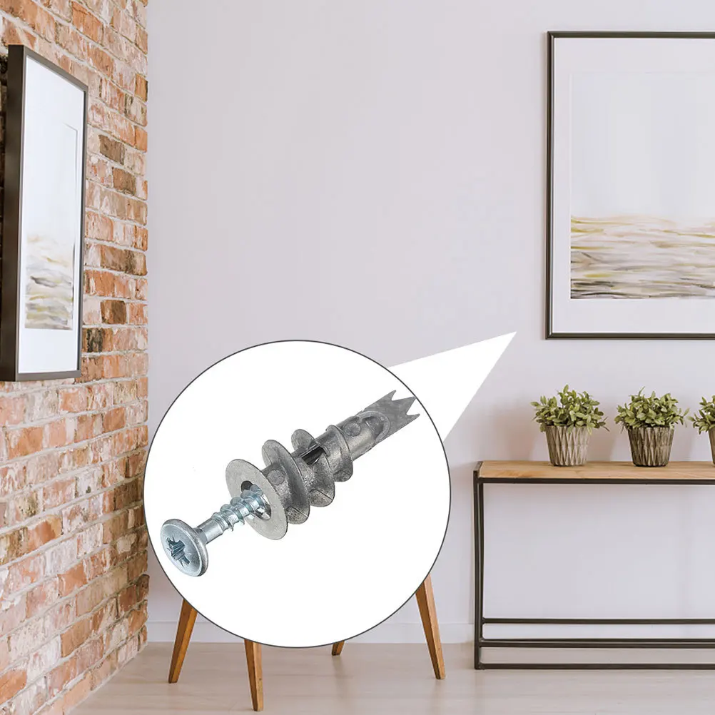 

50Sets Durable Wall Anchors Self-Drilling Fixings for Household Use DIY Screw Installation Tools Durable Fixing Screws