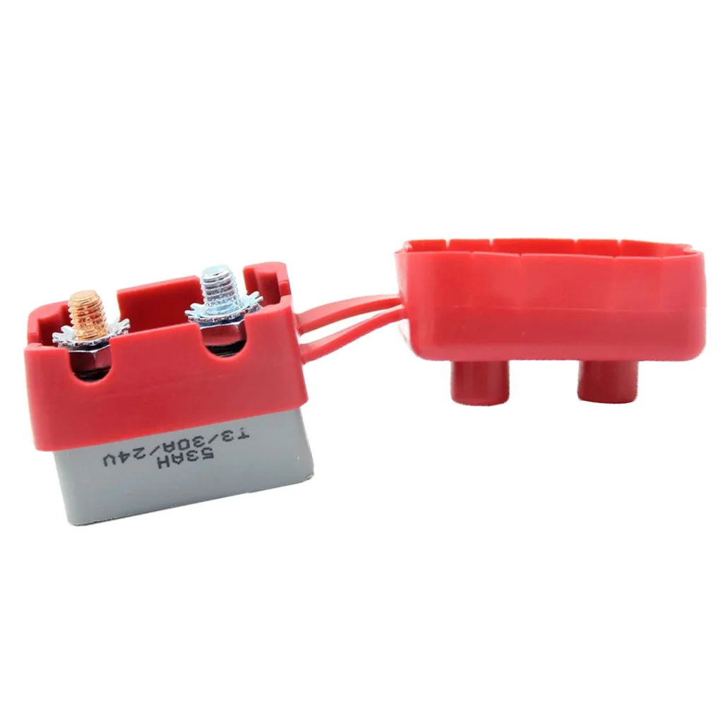 Inline Reset Circuit Breaker Waterproof Fuse Holder Car Boat Audio Protection Breaker for 12v 24v Dc